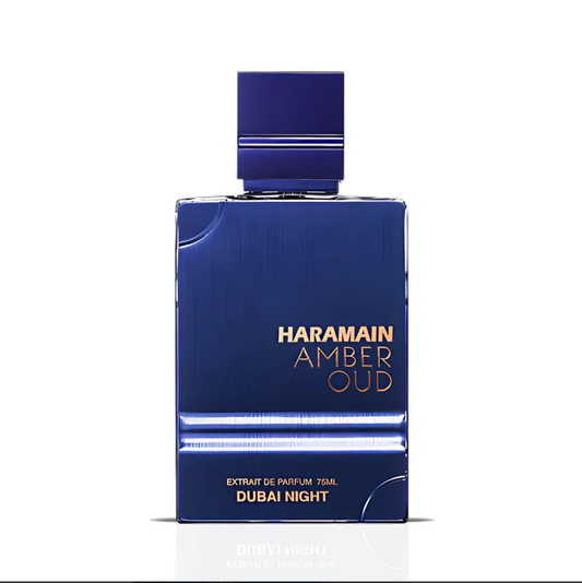 Amber Oud Dubai Night Extrait De Parfum Spray 75ML (2.5 OZ) by Al Haramain | A Fusion of Spice, Florals & Warm Woods