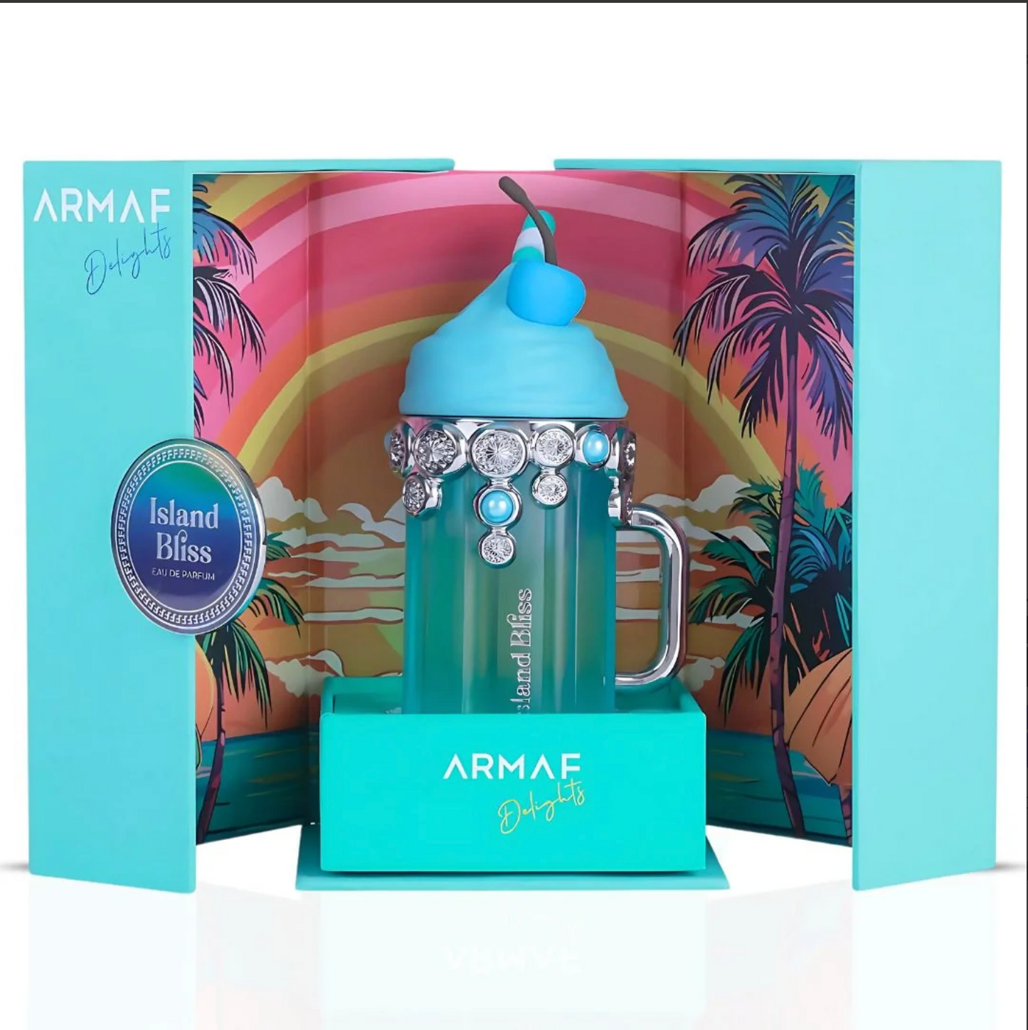 Island Bliss Eau de Parfum Spray 100ml (3.4 oz) by Armaf Delights | A Tropical Serenade of Berries & Cream