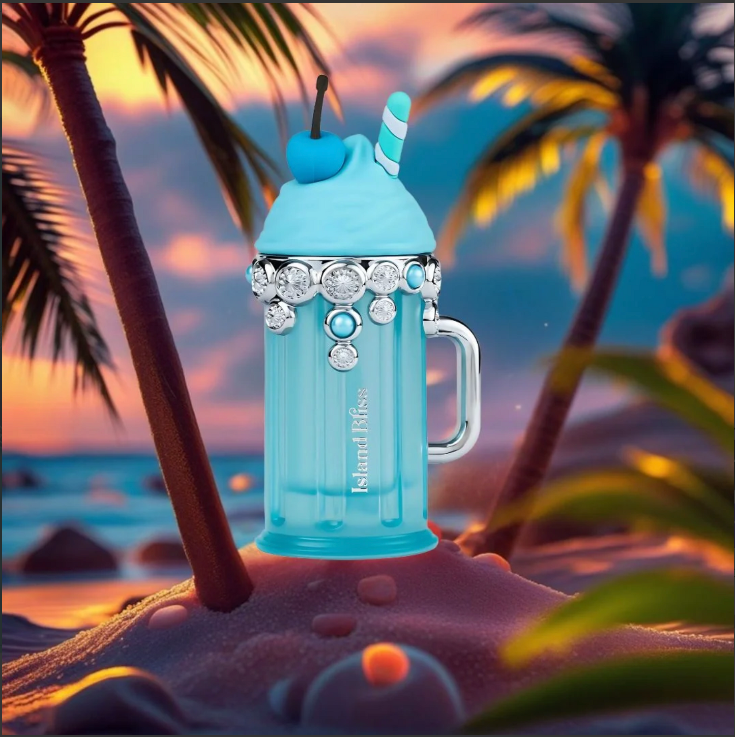 Island Bliss Eau de Parfum Spray 100ml (3.4 oz) by Armaf Delights | A Tropical Serenade of Berries & Cream