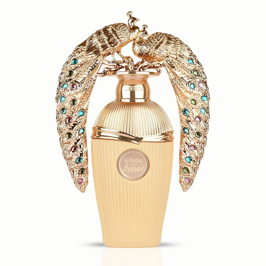 Afeef Eau De Parfum Spray 100ML (3.4 OZ) by Lattafa | An Exotic Fusion of Juicy Peach, Opulent Florals & Warm, Seductive Woods.
