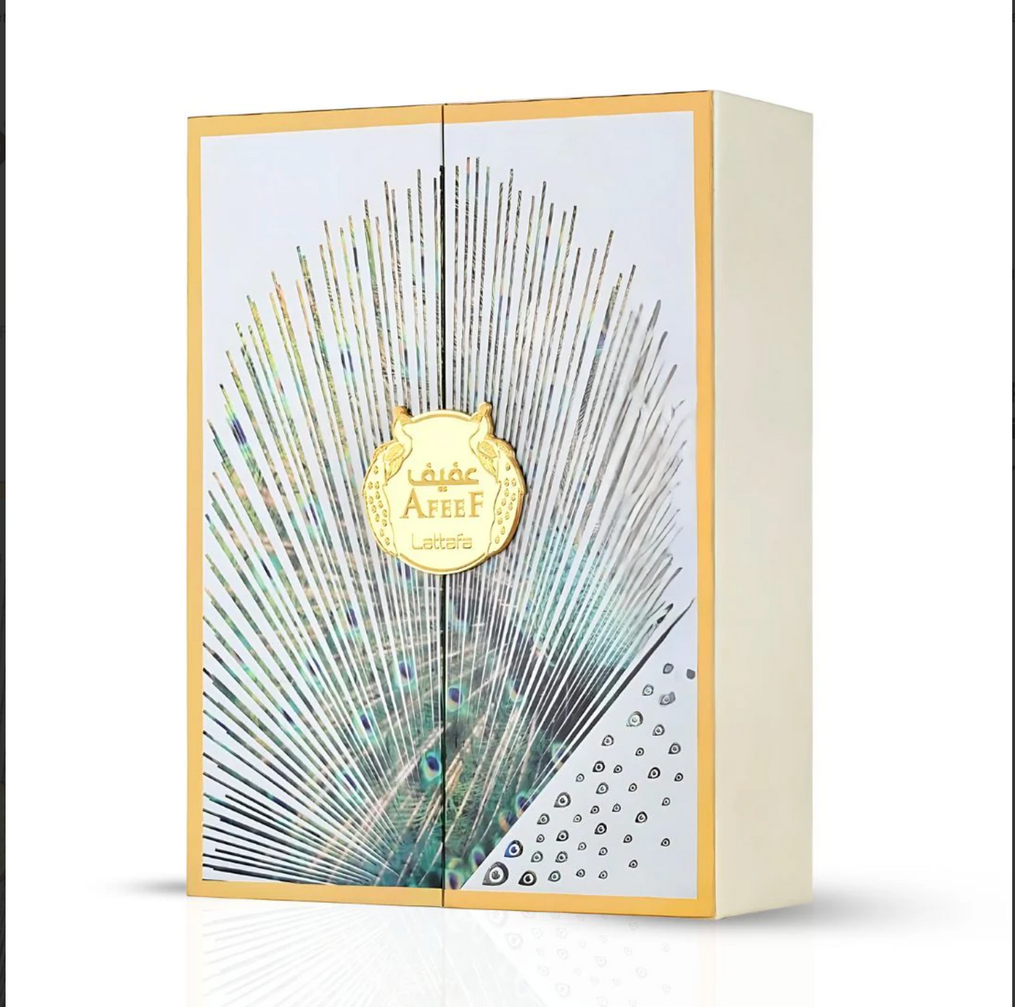 Afeef Eau De Parfum Spray 100ML (3.4 OZ) by Lattafa | An Exotic Fusion of Juicy Peach, Opulent Florals & Warm, Seductive Woods.