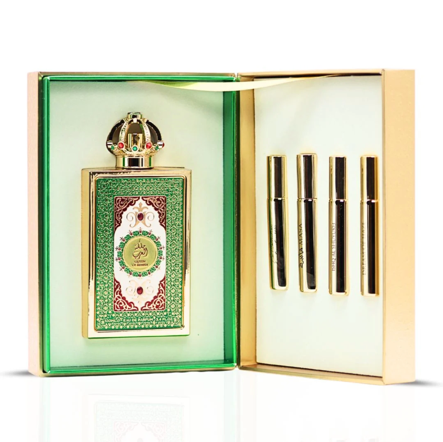 Queen of Arabia Eau De Parfum Spray 100ml (3.4 oz) by Lattafa Pride | A Golden Halo of Coconut, Salt & Vanilla