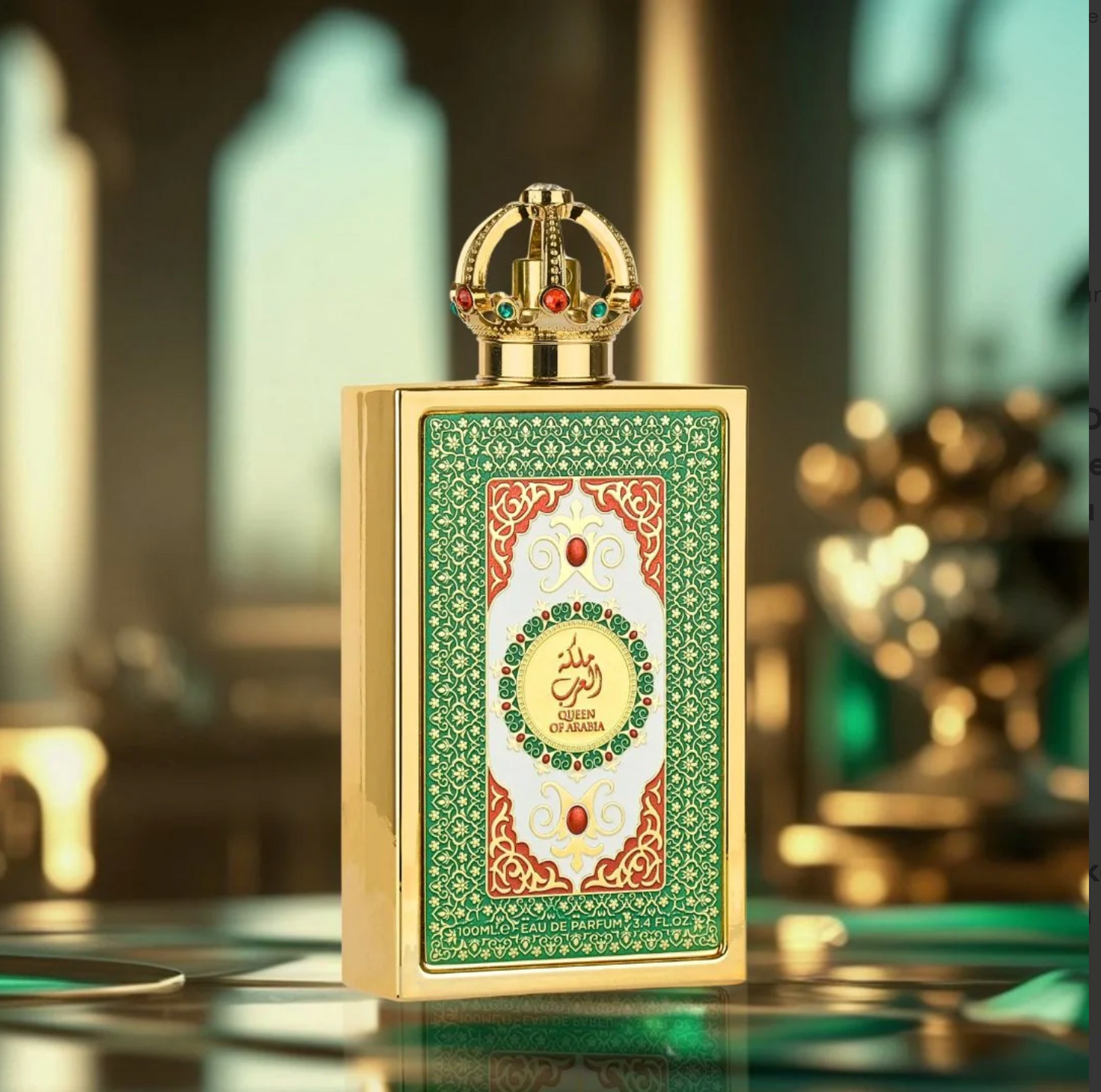 Queen of Arabia Eau De Parfum Spray 100ml (3.4 oz) by Lattafa Pride | A Golden Halo of Coconut, Salt & Vanilla