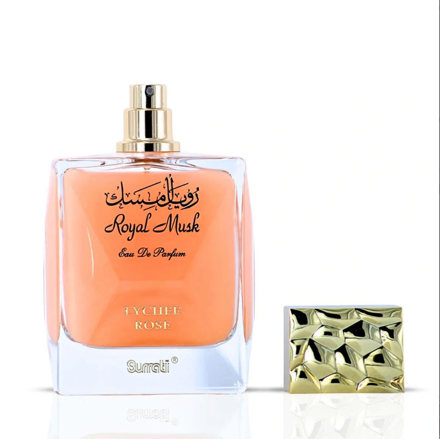 Royal Musk Lychee Rose EDP 100ML (3.4 OZ) by SURRATI, Exotic Fragrances for Men & Women.