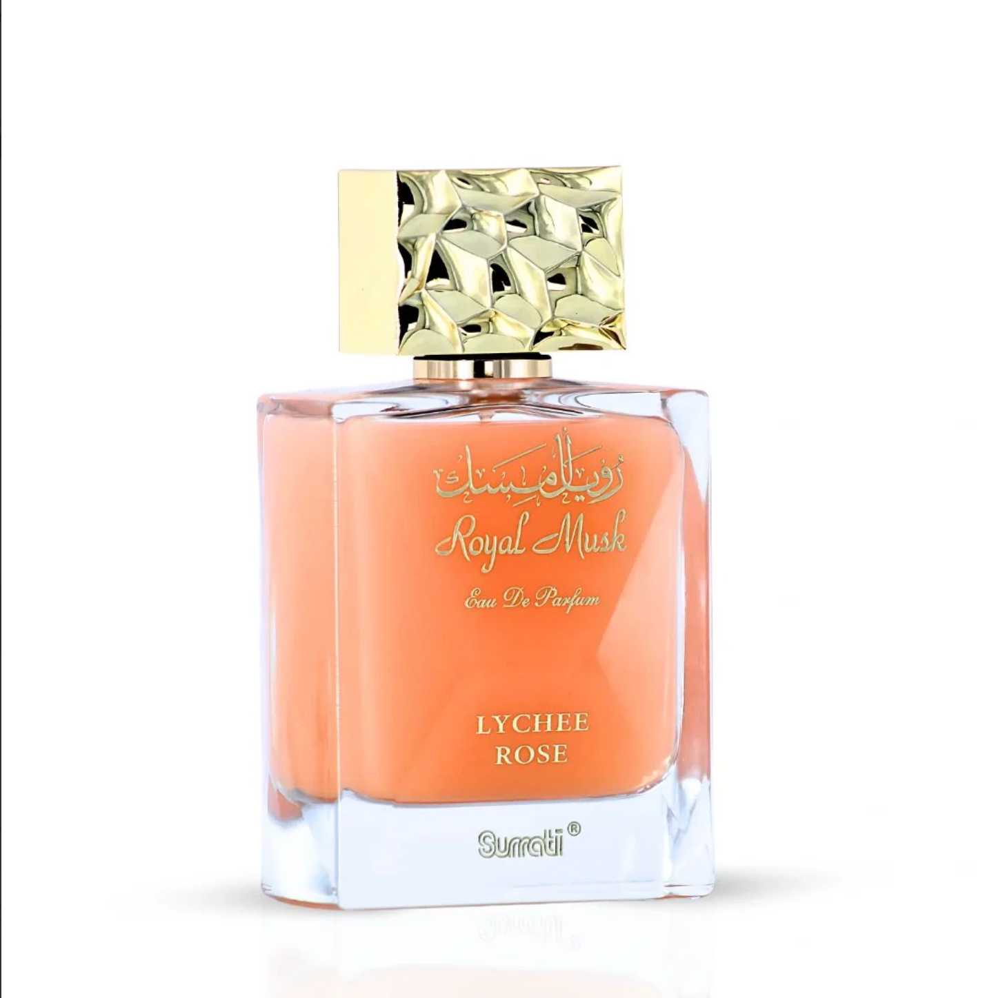 Royal Musk Lychee Rose EDP 100ML (3.4 OZ) by SURRATI, Exotic Fragrances for Men & Women.