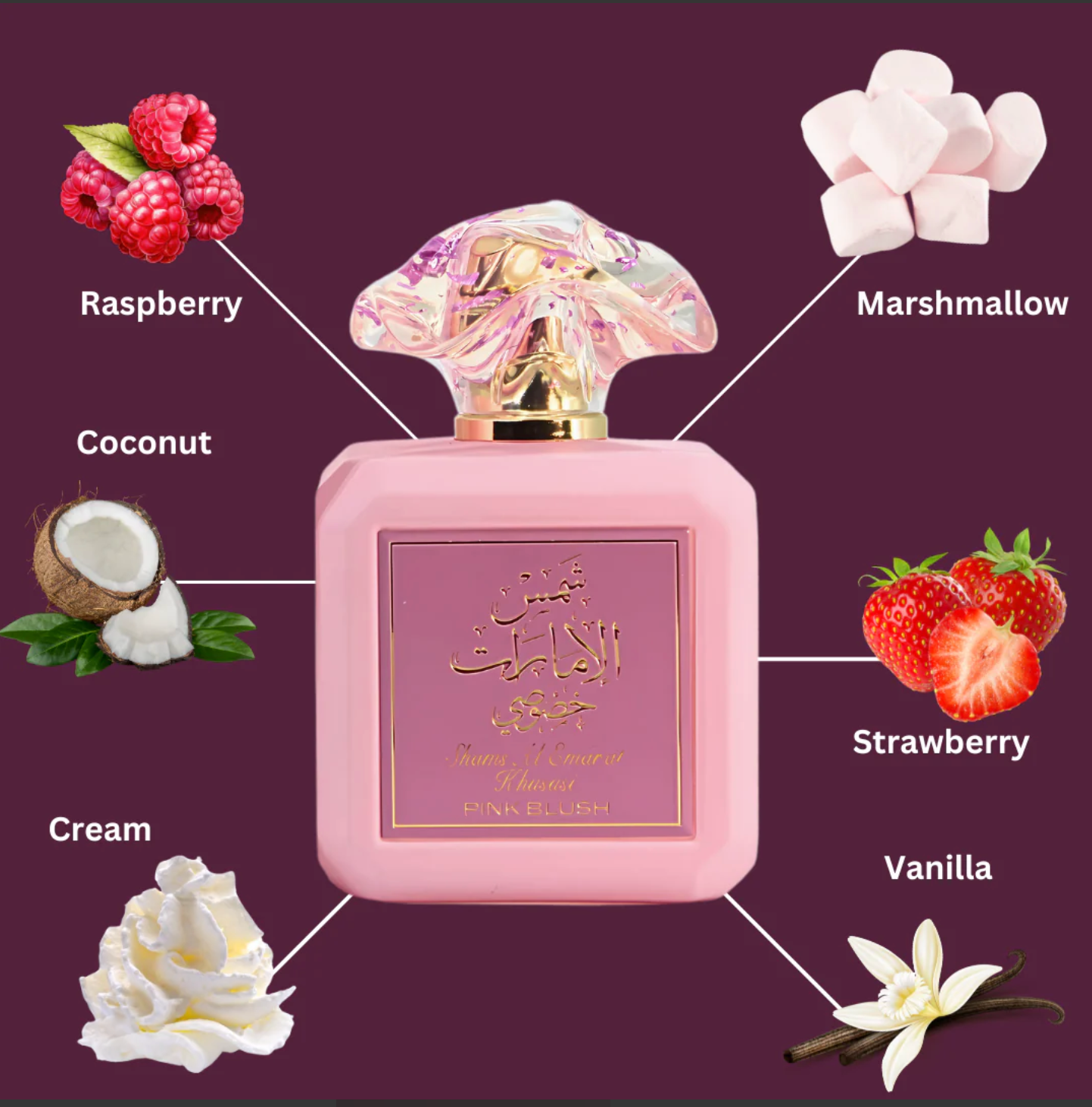 Pink Blush Shams Al Emarat Khususi Eau De Parfum Spray 100ML (3.4 OZ) by Ard Al Zaafaran | A Sweet, Elegant Fragrance for Every Occasion.