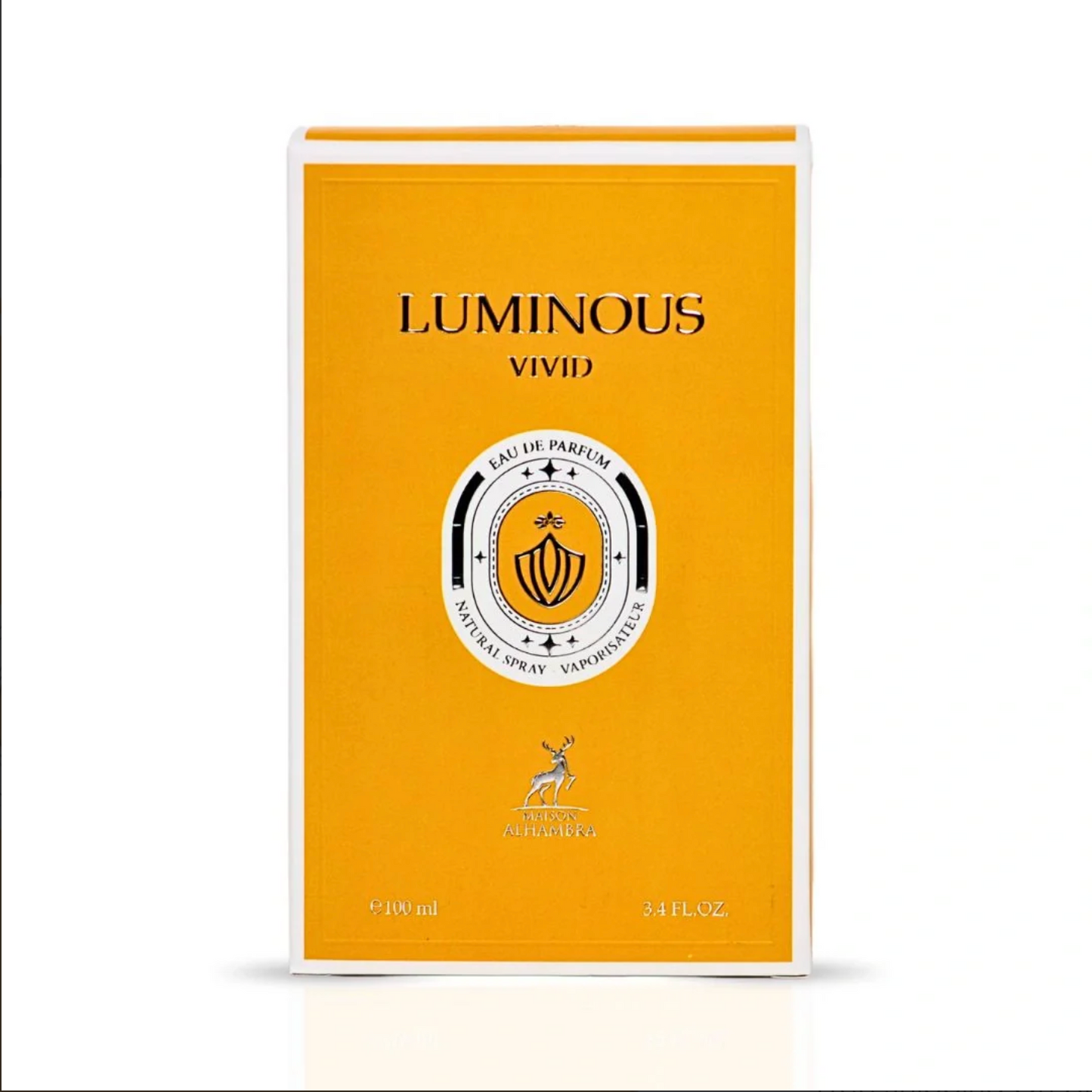 Luminous Vivid Eau de Parfum Spray 100ml (3.4 oz) by Maison Alhambra | Zest. Wood. Depth.