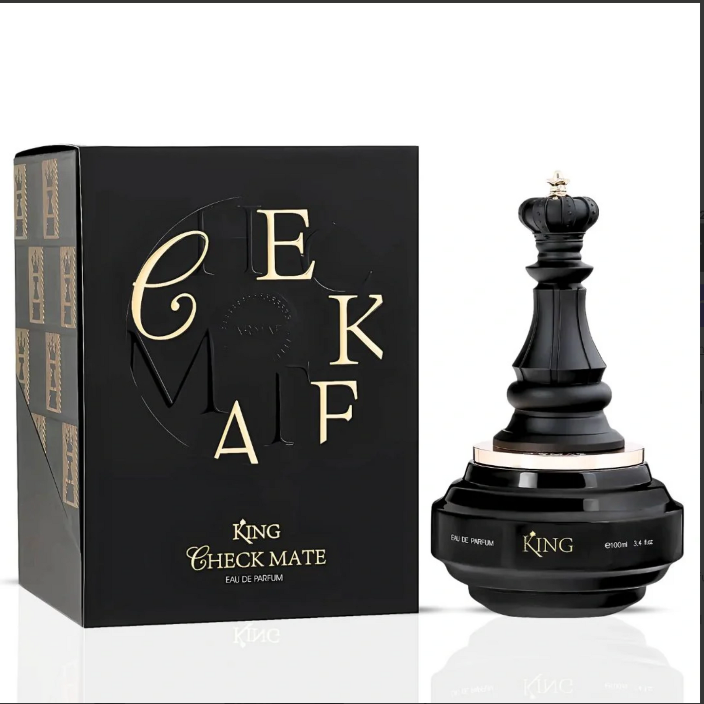 King Check Mate Eau de Parfum Spray 100ml (3.4 oz) by Armaf | Decadent as Dessert, Refined as Royalty