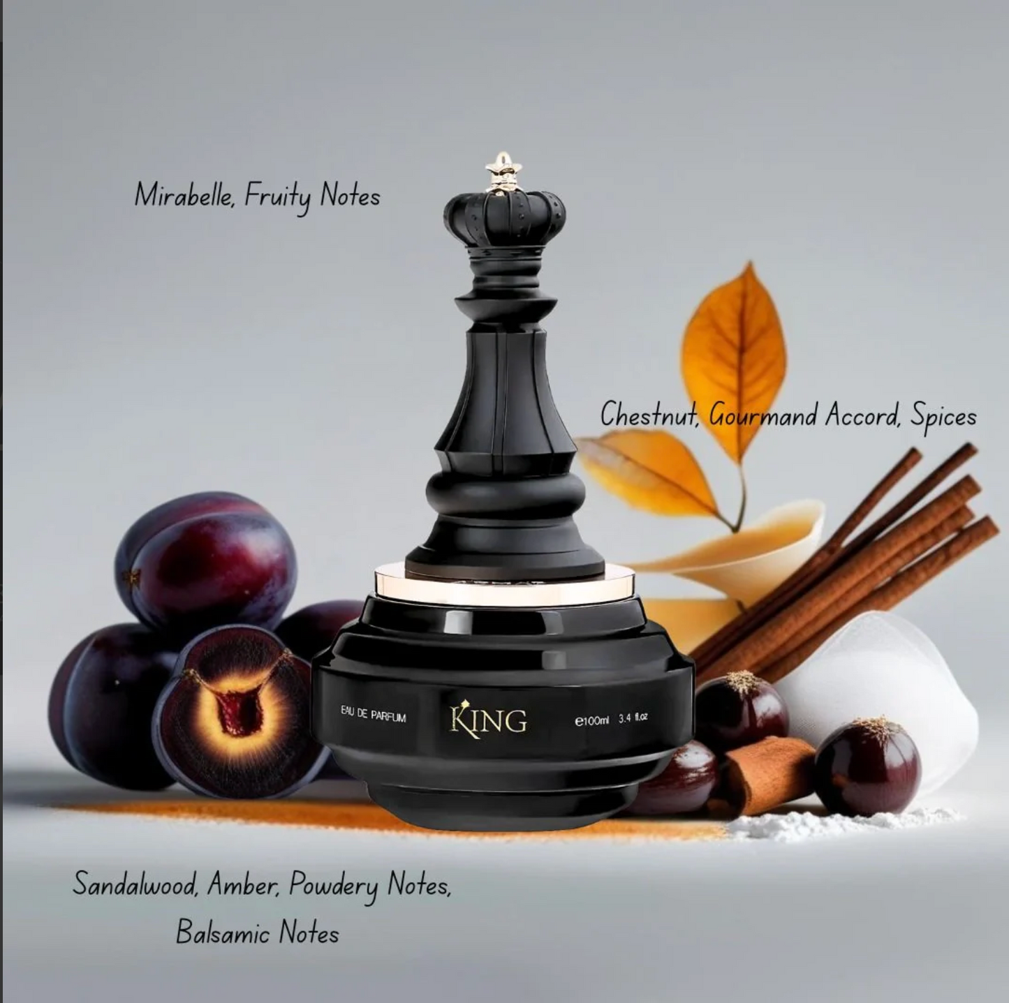 King Check Mate Eau de Parfum Spray 100ml (3.4 oz) by Armaf | Decadent as Dessert, Refined as Royalty